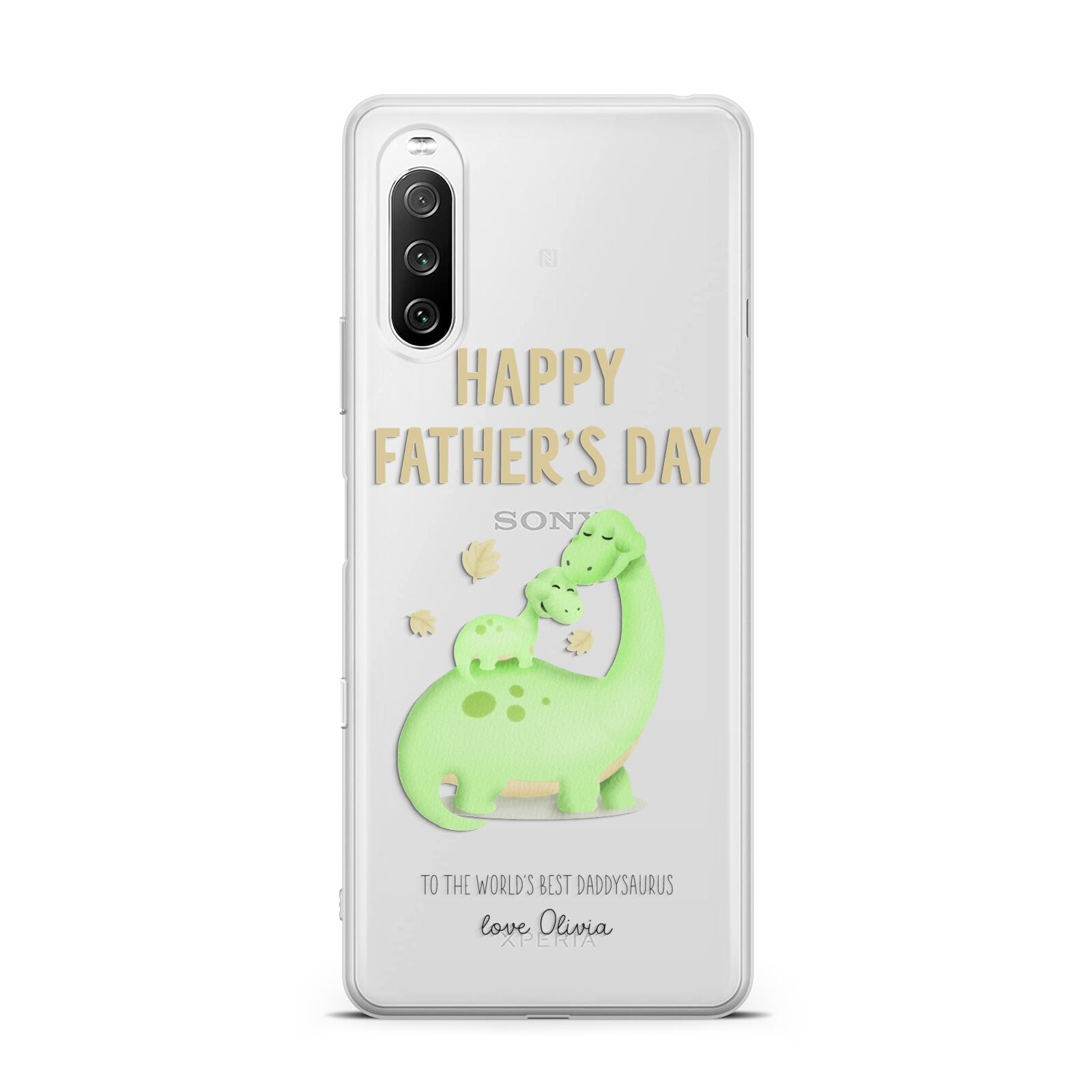 Happy Fathers Day Dino Sony Xperia 10 III Case