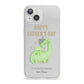 Happy Fathers Day Dino iPhone 13 Clear Bumper Case
