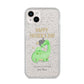 Happy Fathers Day Dino iPhone 14 Plus Glitter Tough Case Starlight