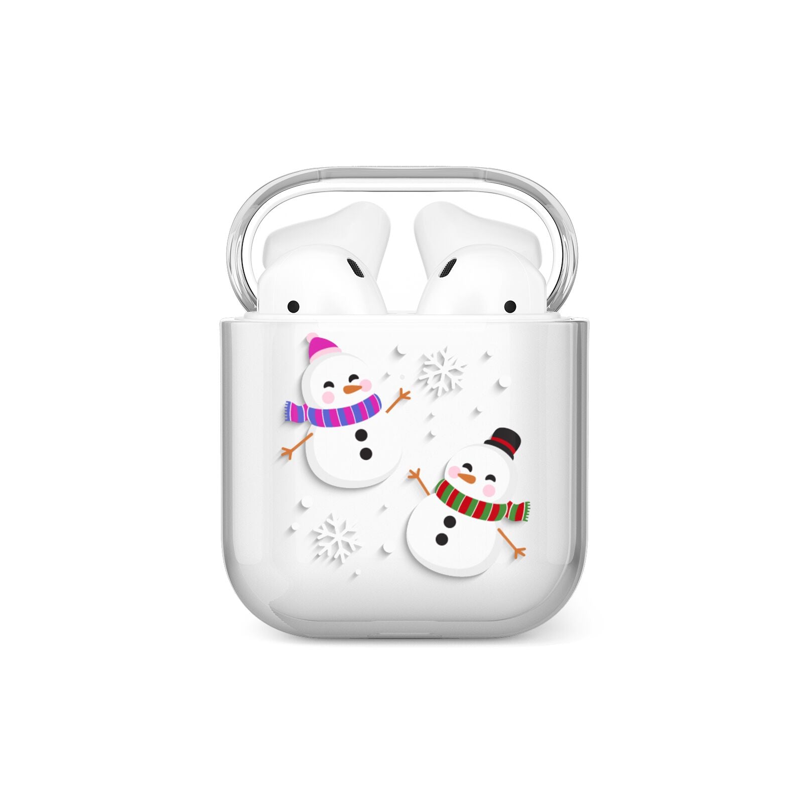 Happy Snowmen Illustrations AirPods Case