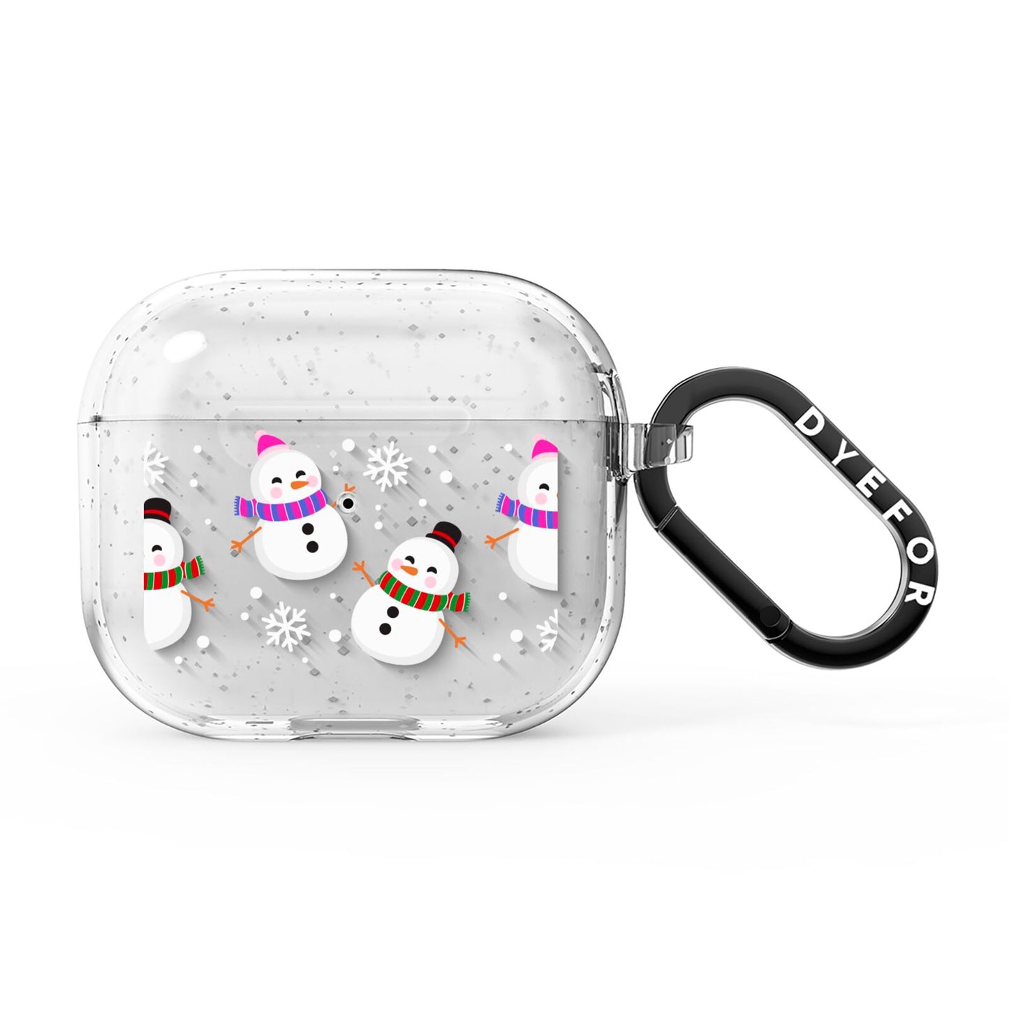Happy Snowmen Illustrations AirPods Glitter Case 3rd Gen