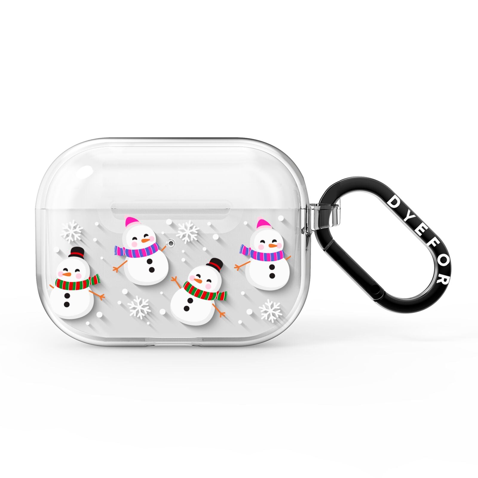 Happy Snowmen Illustrations AirPods Pro Clear Case