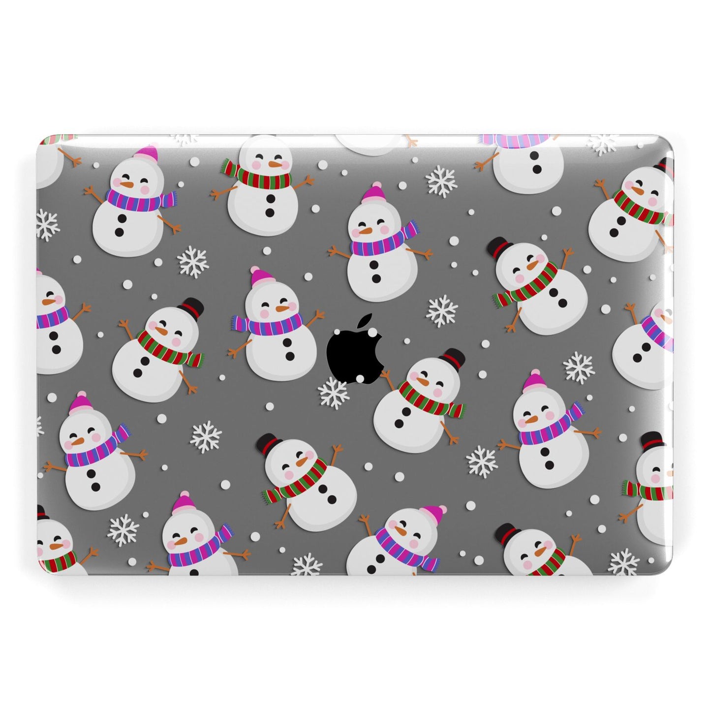 Happy Snowmen Illustrations Apple MacBook Case