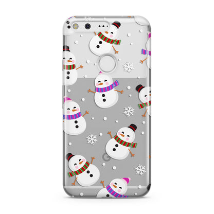 Happy Snowmen Illustrations Google Pixel Case