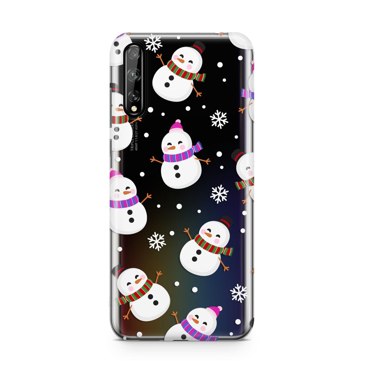 Happy Snowmen Illustrations Huawei Enjoy 10s Phone Case