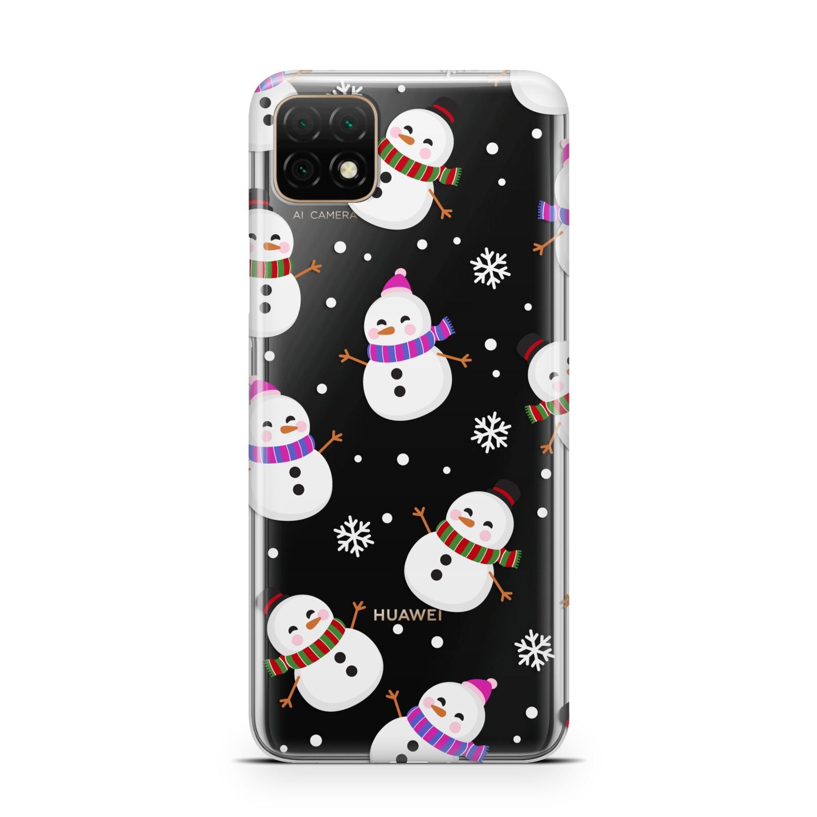 Happy Snowmen Illustrations Huawei Enjoy 20 Phone Case