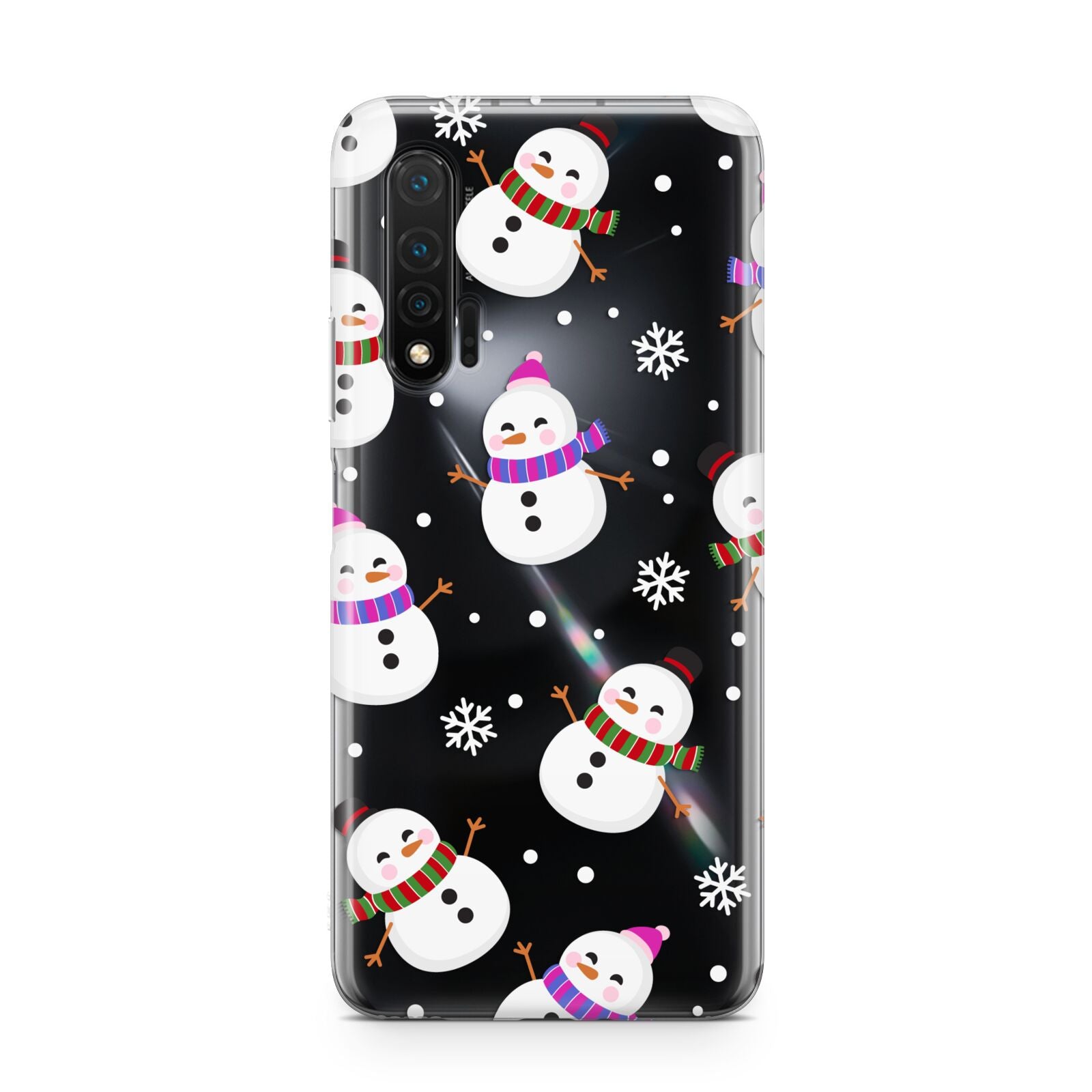 Happy Snowmen Illustrations Huawei Nova 6 Phone Case