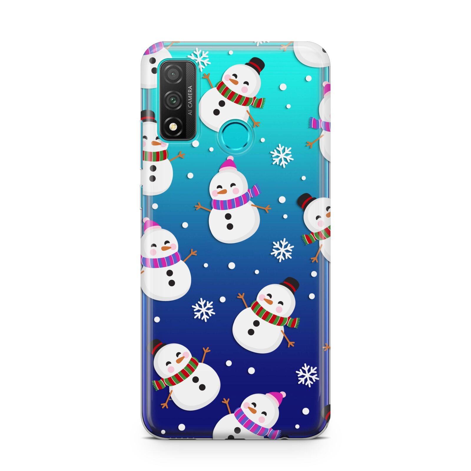 Happy Snowmen Illustrations Huawei P Smart 2020