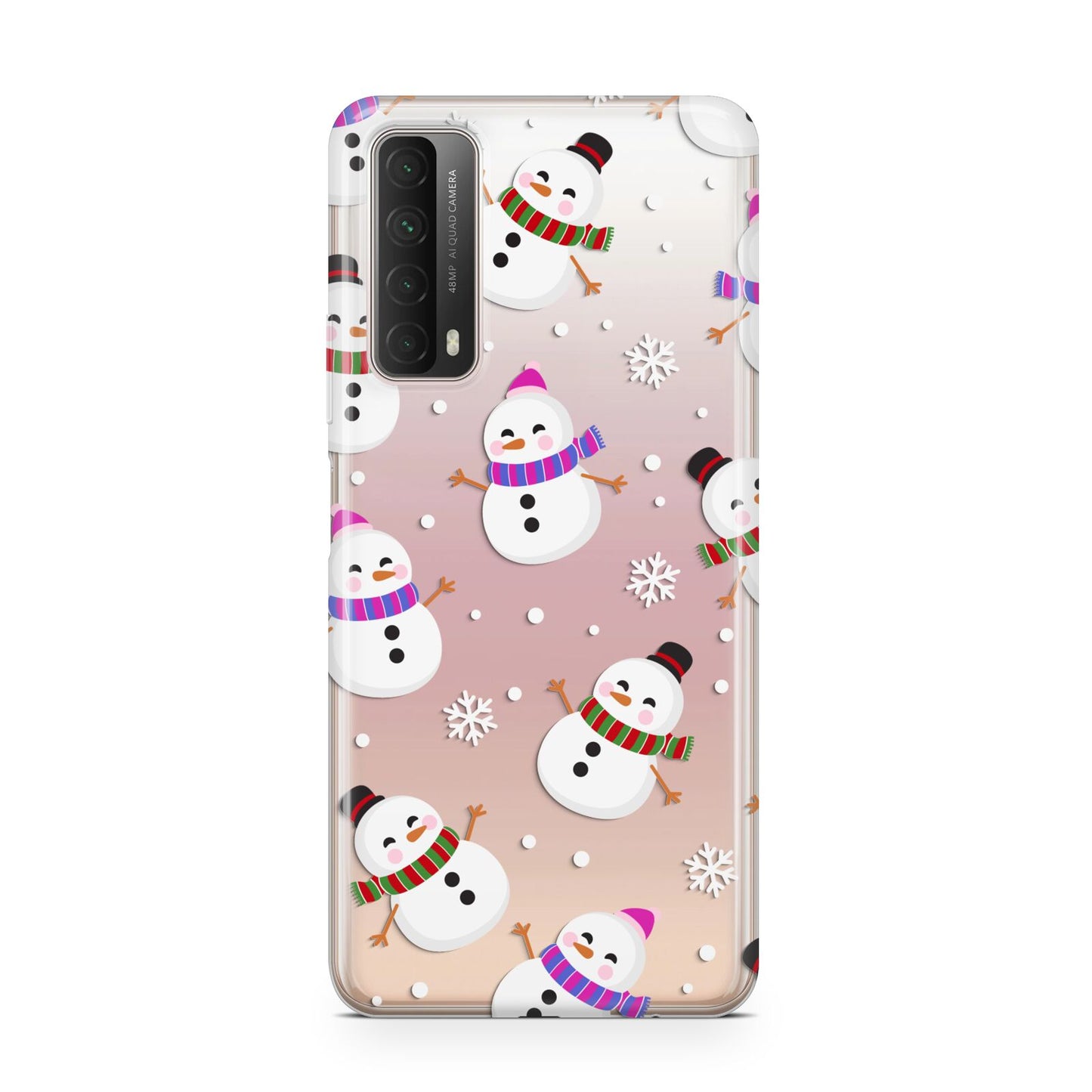 Happy Snowmen Illustrations Huawei P Smart 2021