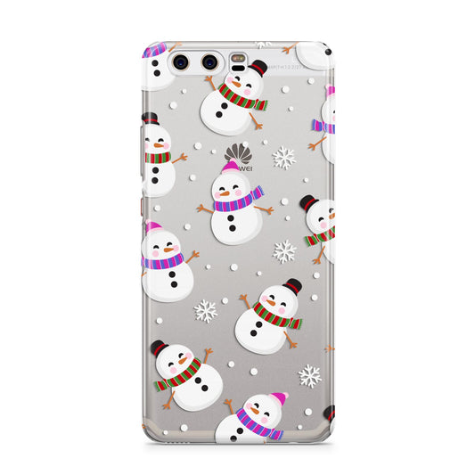 Happy Snowmen Illustrations Huawei P10 Phone Case