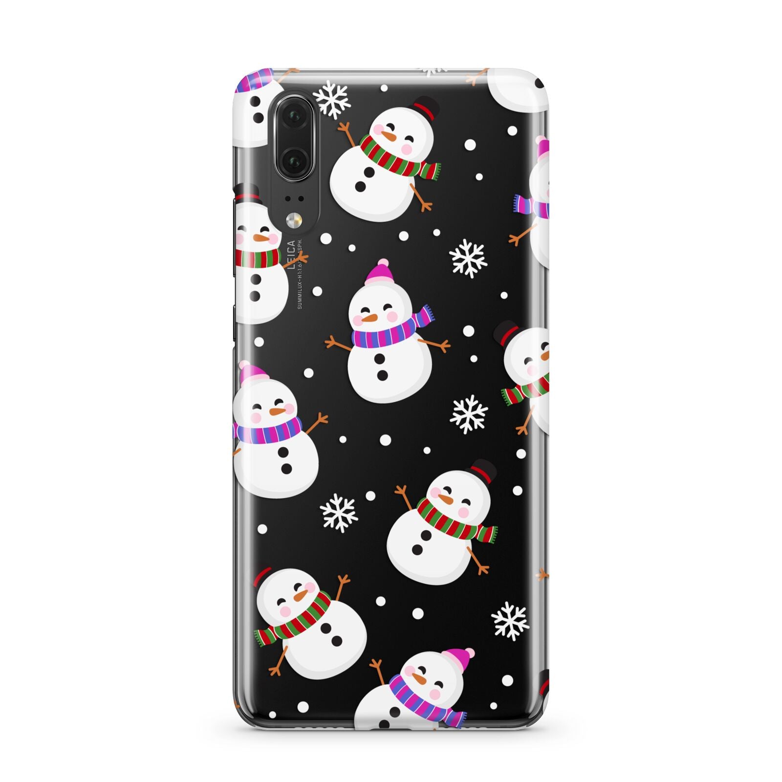 Happy Snowmen Illustrations Huawei P20 Phone Case