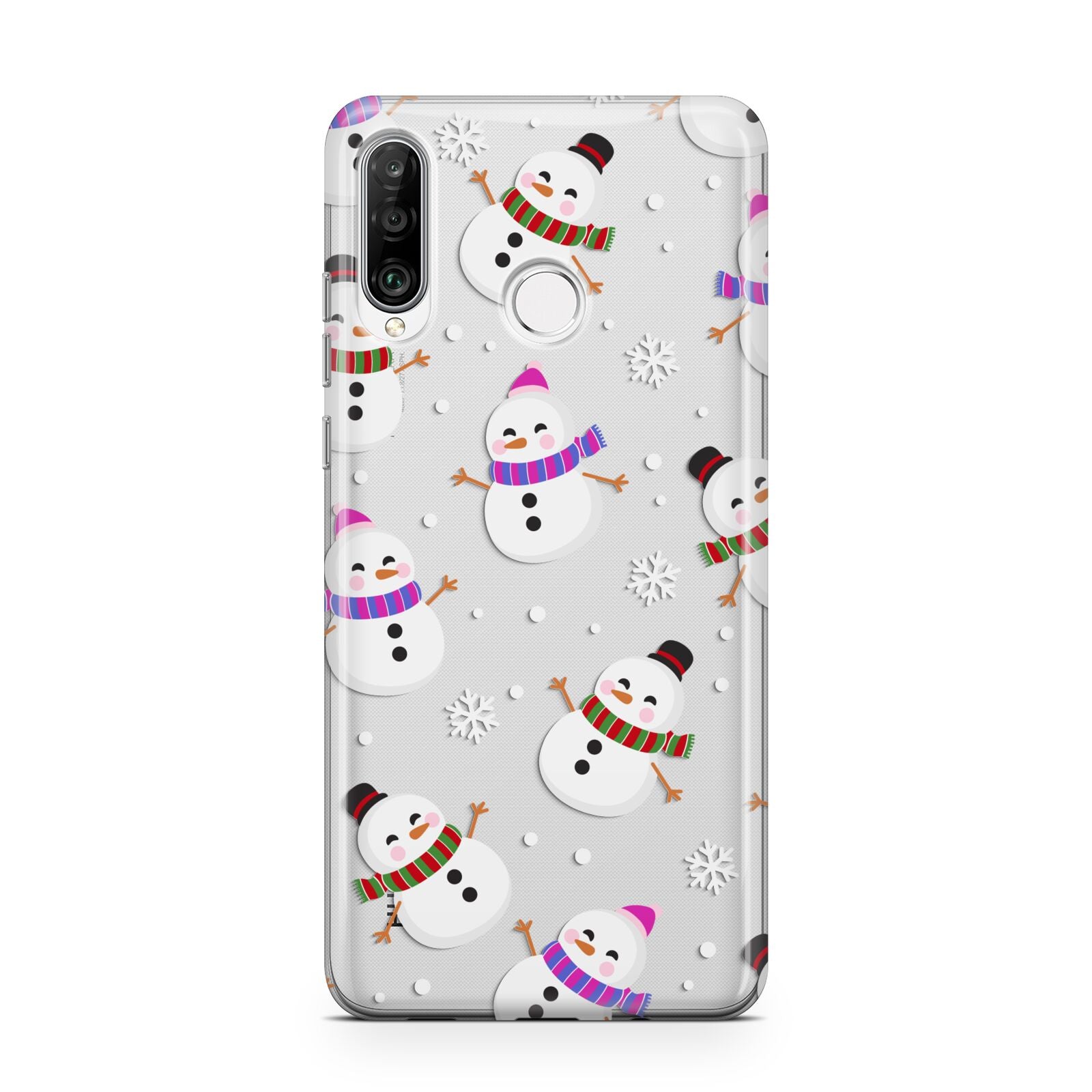 Happy Snowmen Illustrations Huawei P30 Lite Phone Case