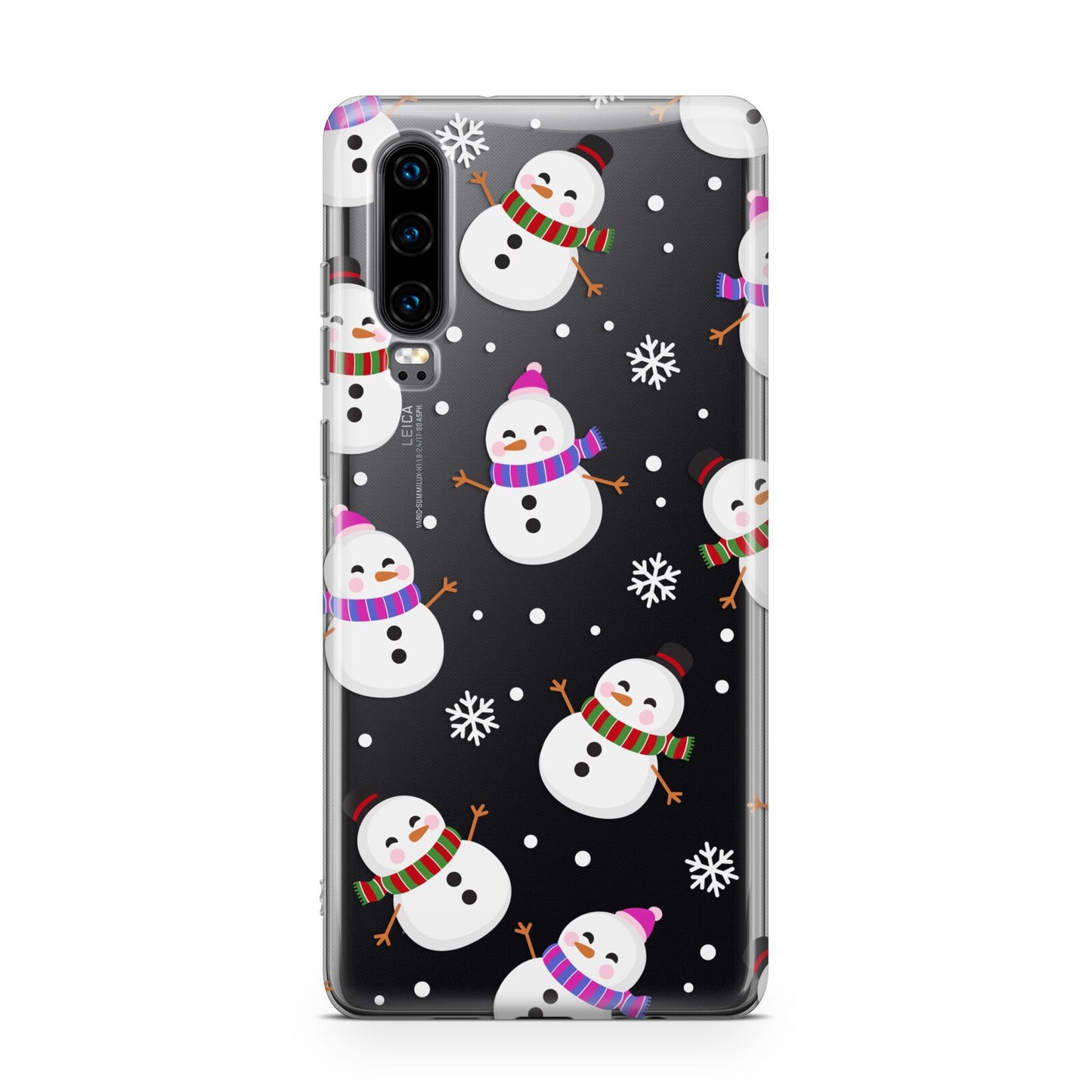 Happy Snowmen Illustrations Huawei P30 Phone Case