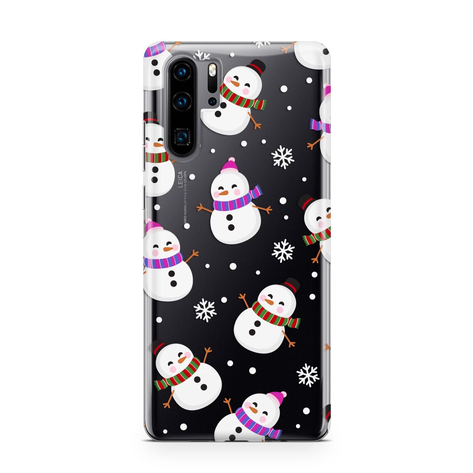 Happy Snowmen Illustrations Huawei P30 Pro Phone Case