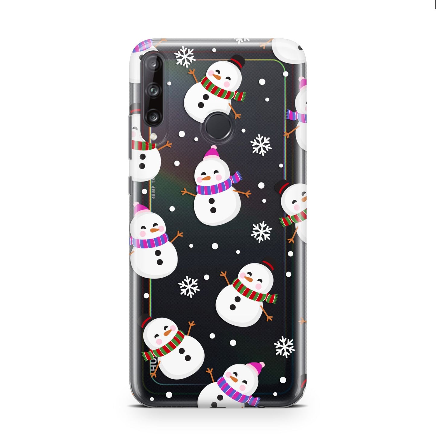 Happy Snowmen Illustrations Huawei P40 Lite E Phone Case