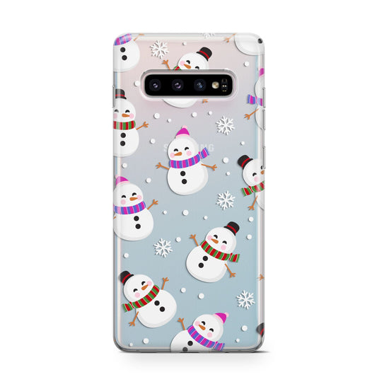 Happy Snowmen Illustrations Protective Samsung Galaxy Case