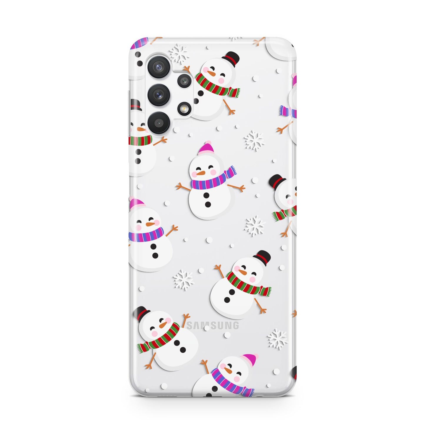 Happy Snowmen Illustrations Samsung A32 5G Case