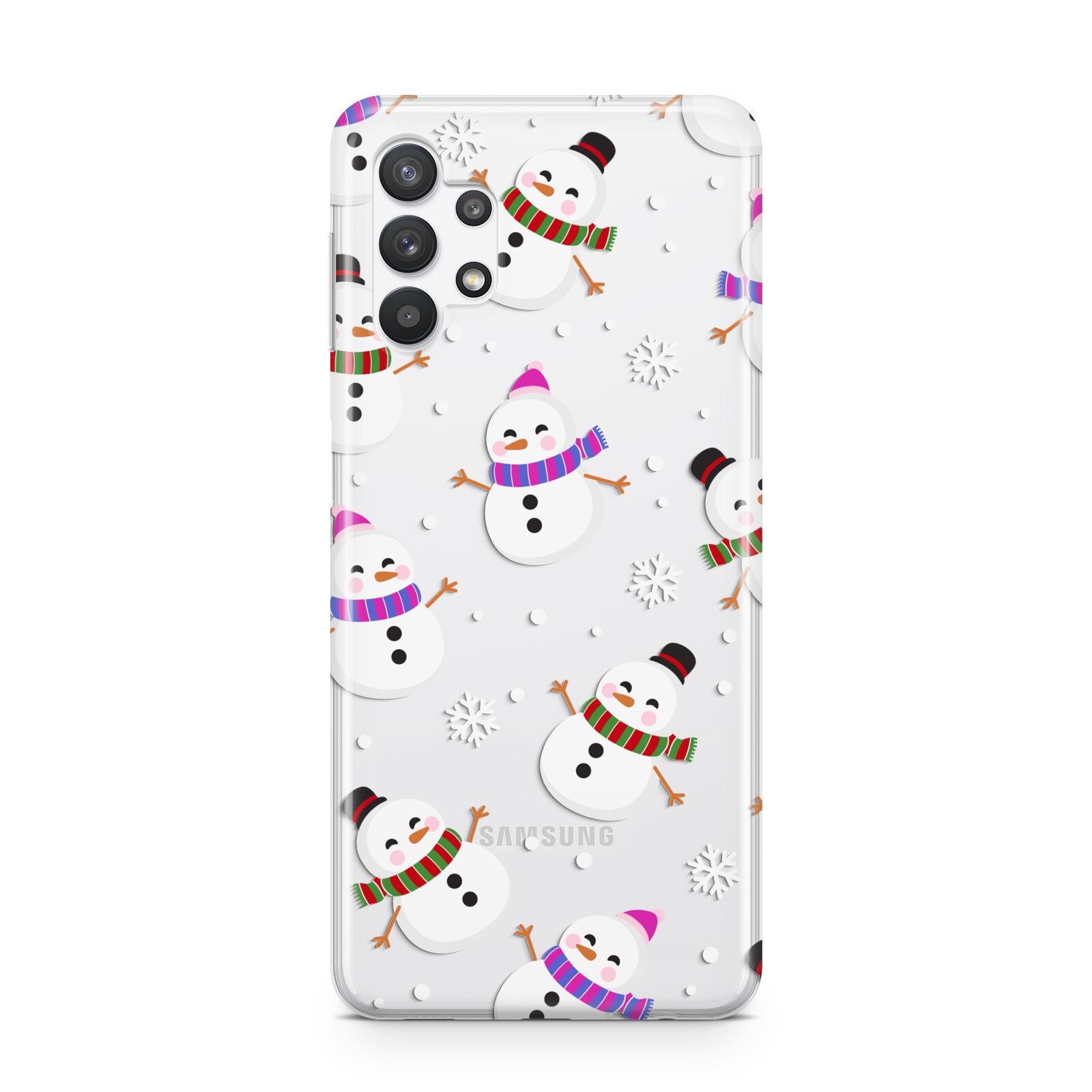 Happy Snowmen Illustrations Samsung A32 5G Case