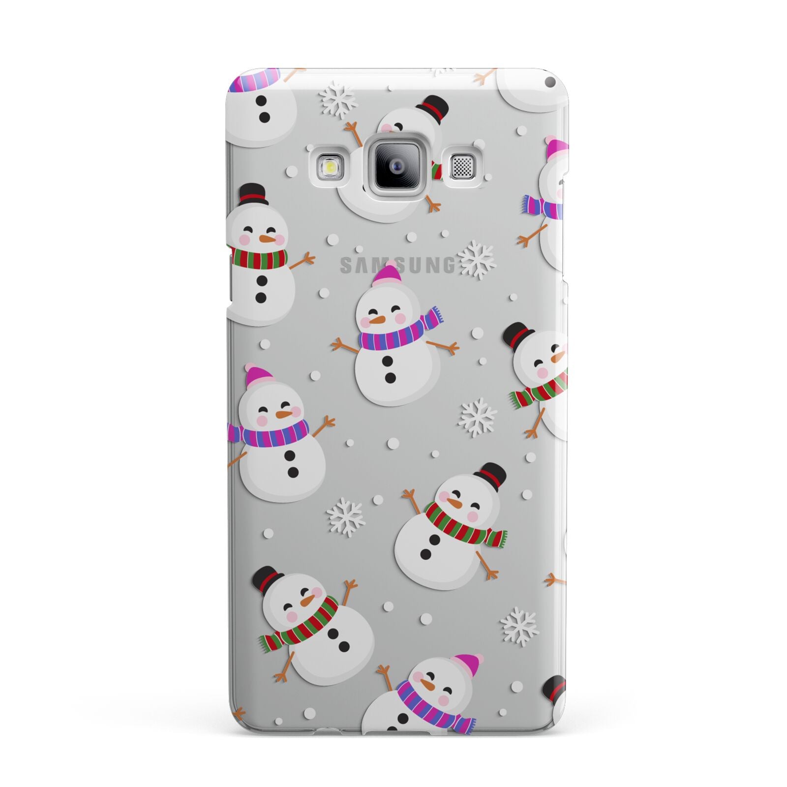 Happy Snowmen Illustrations Samsung Galaxy A7 2015 Case