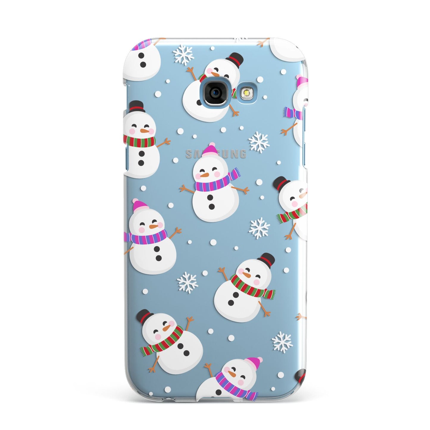 Happy Snowmen Illustrations Samsung Galaxy A7 2017 Case