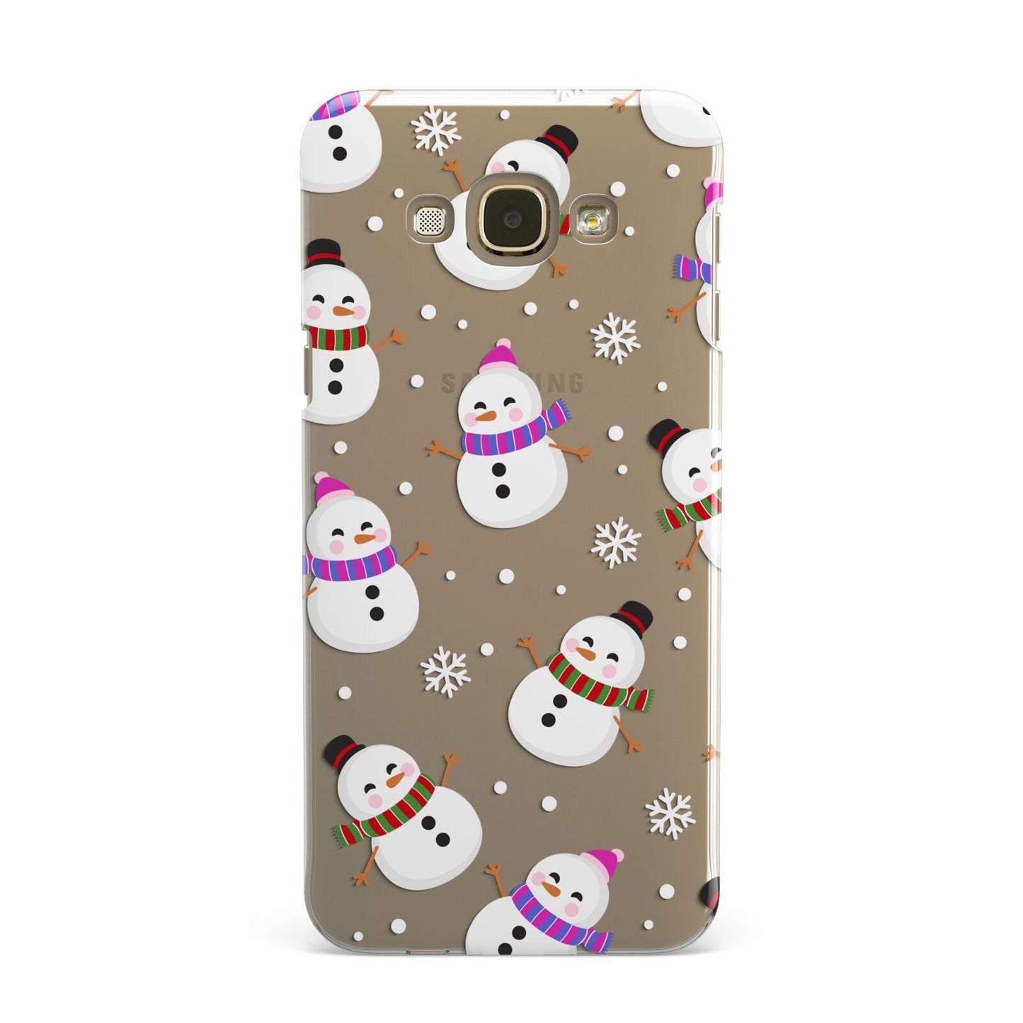 Happy Snowmen Illustrations Samsung Galaxy A8 Case