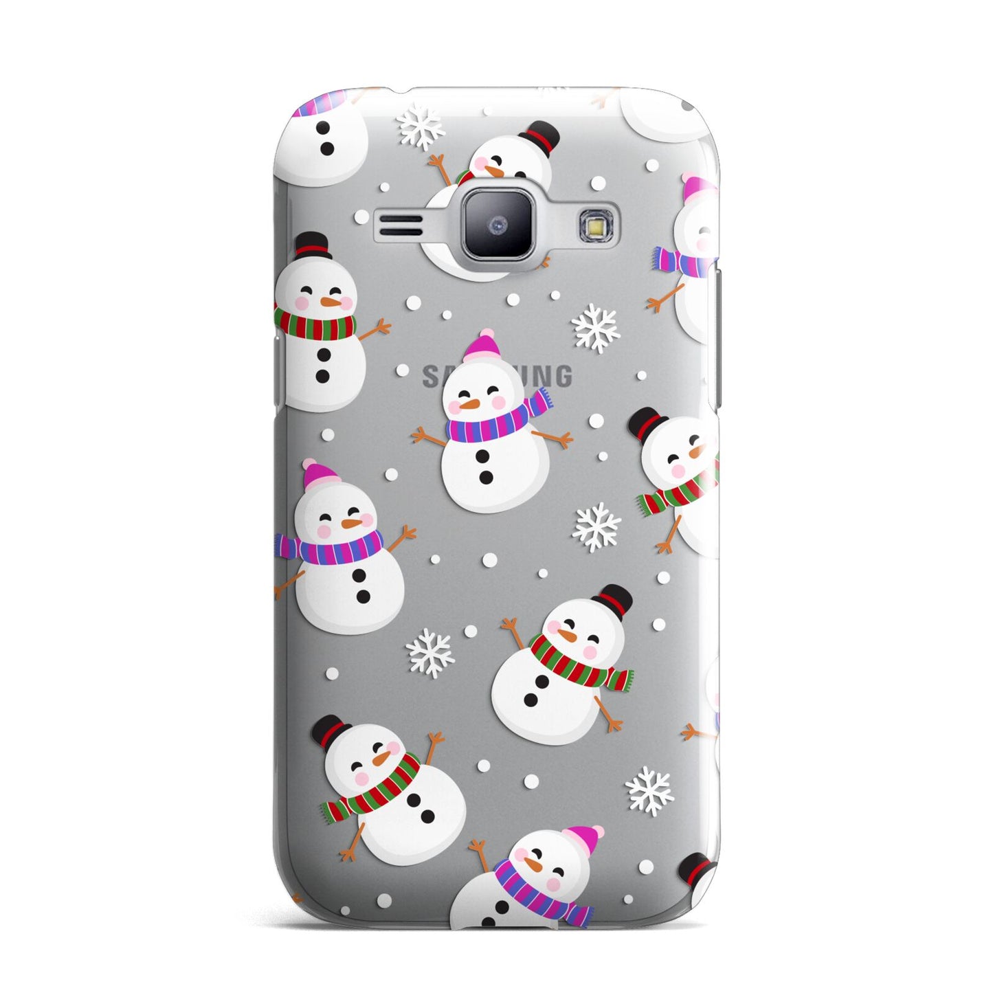 Happy Snowmen Illustrations Samsung Galaxy J1 2015 Case