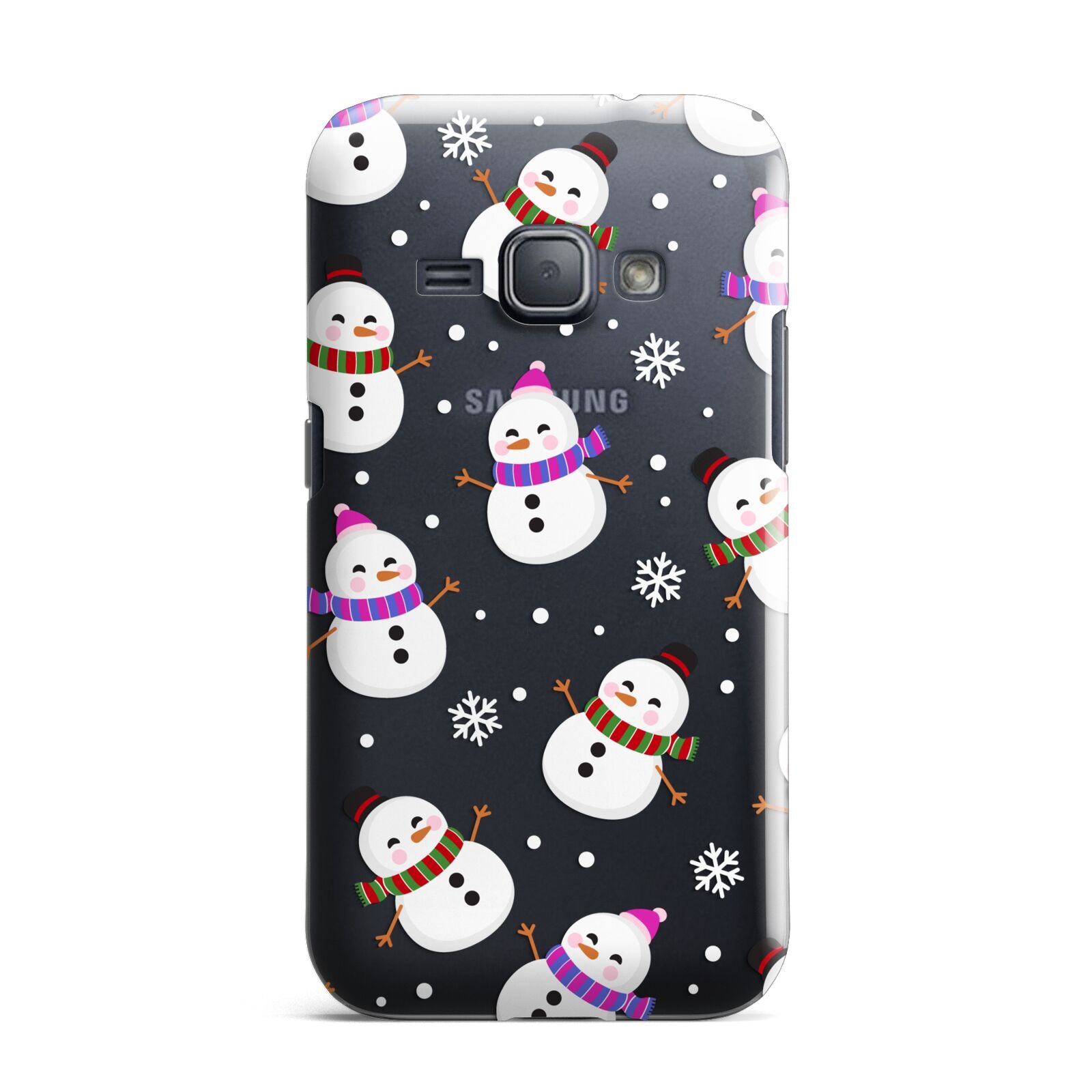 Happy Snowmen Illustrations Samsung Galaxy J1 2016 Case