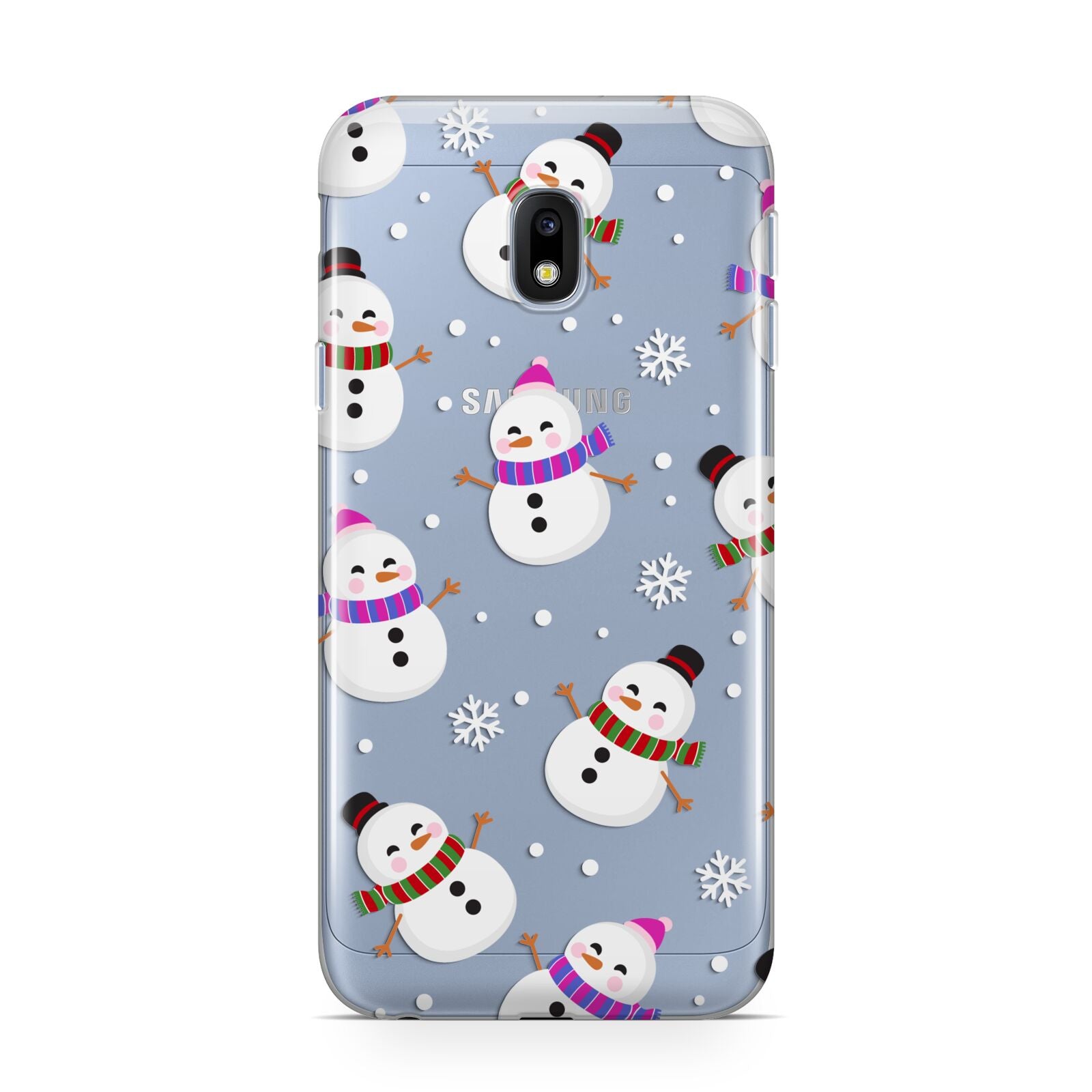 Happy Snowmen Illustrations Samsung Galaxy J3 2017 Case