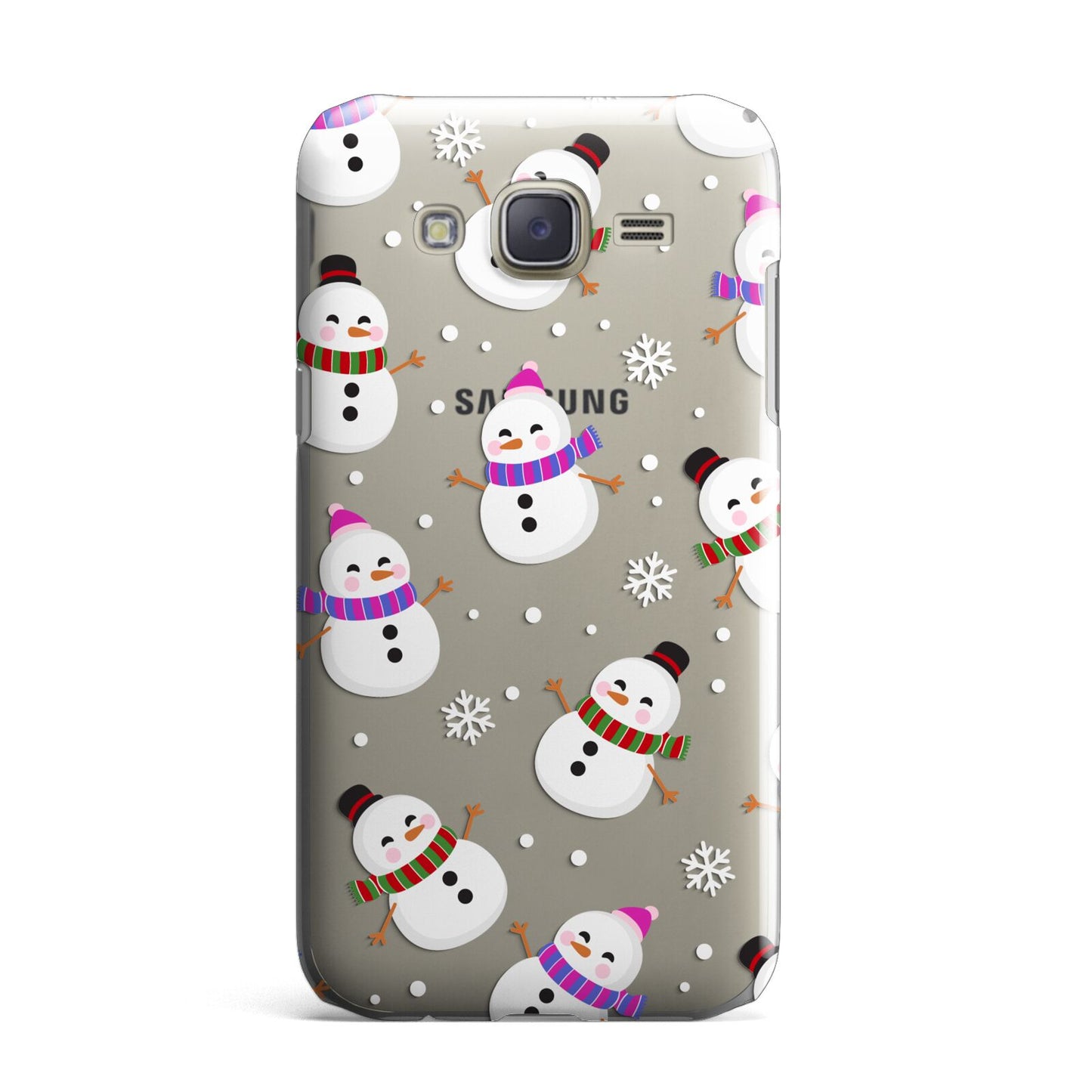 Happy Snowmen Illustrations Samsung Galaxy J7 Case