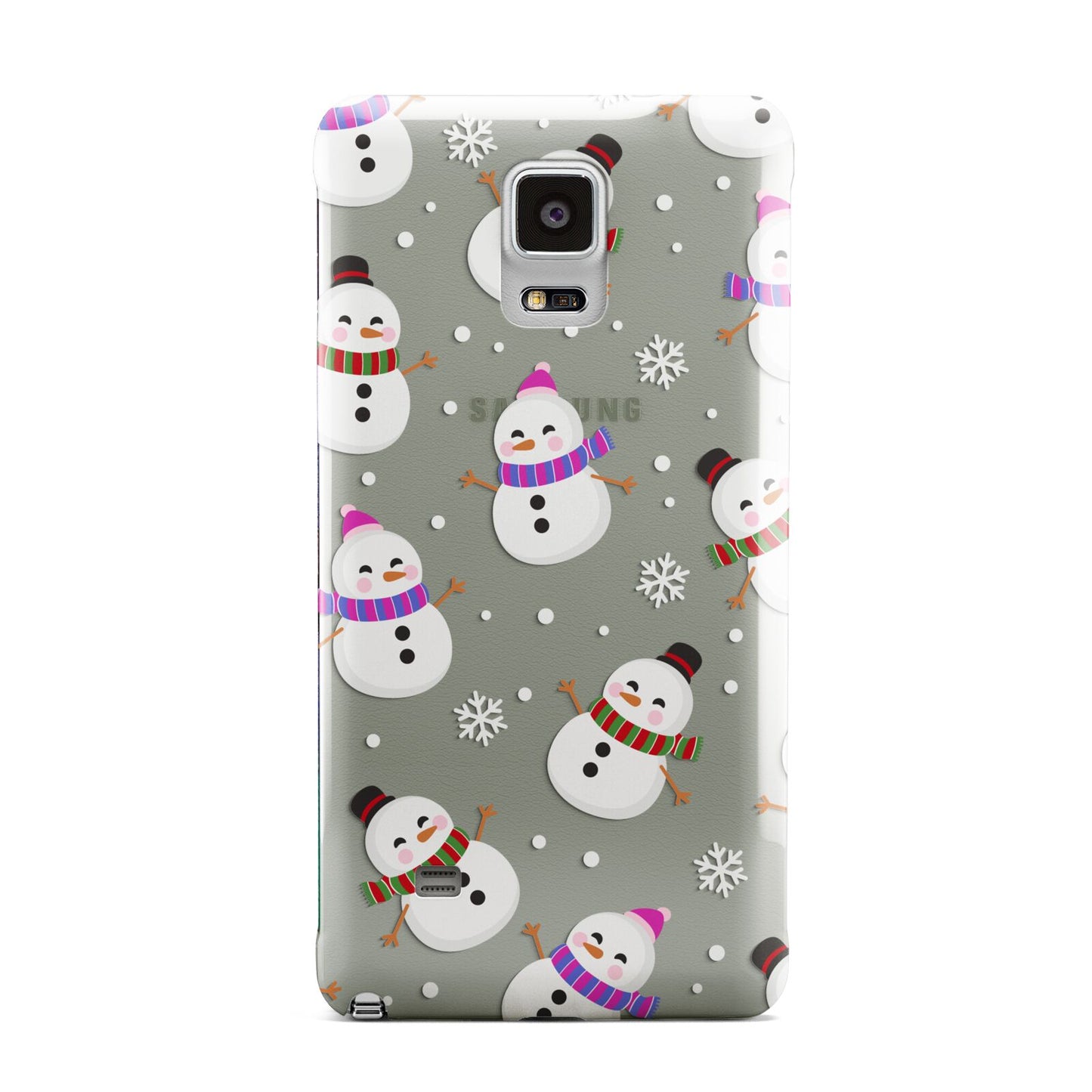 Happy Snowmen Illustrations Samsung Galaxy Note 4 Case