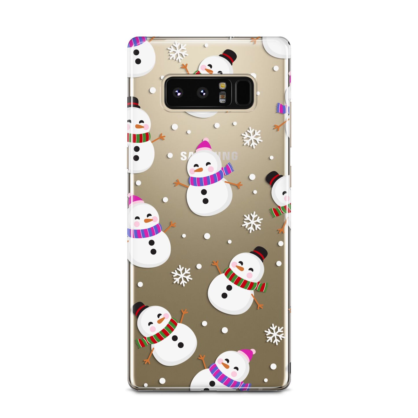 Happy Snowmen Illustrations Samsung Galaxy Note 8 Case