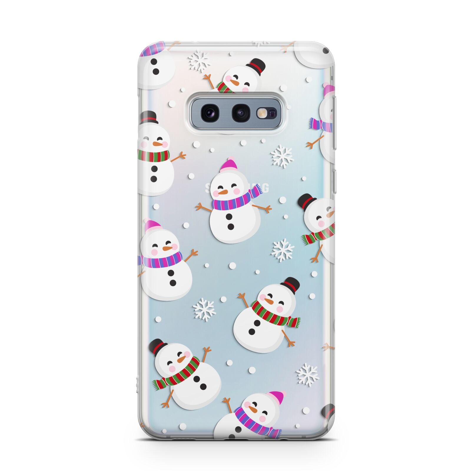 Happy Snowmen Illustrations Samsung Galaxy S10E Case