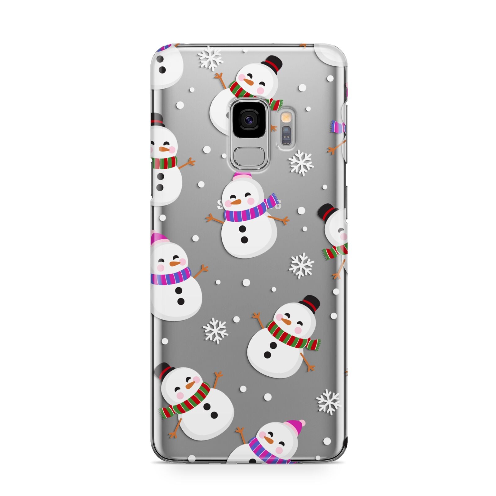 Happy Snowmen Illustrations Samsung Galaxy S9 Case