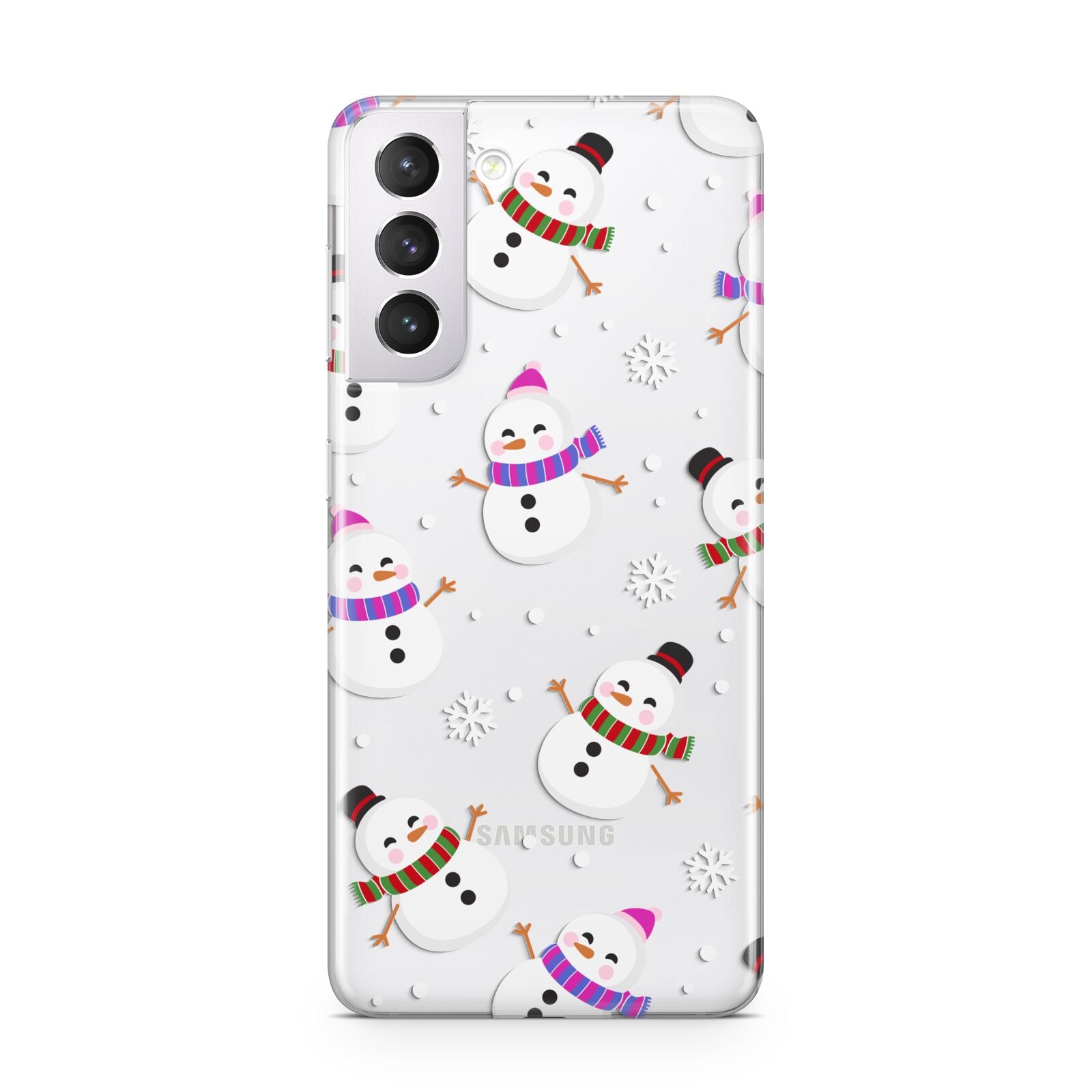 Happy Snowmen Illustrations Samsung S21 Case