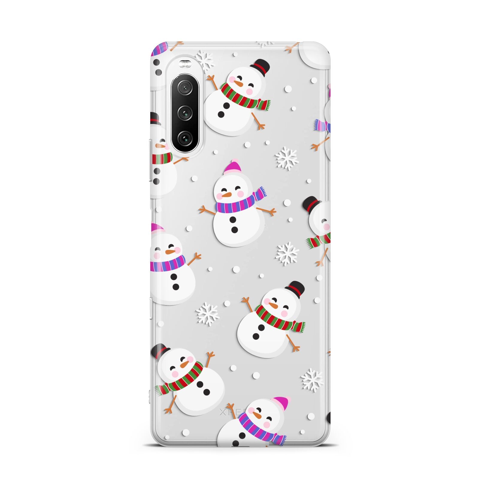 Happy Snowmen Illustrations Sony Xperia 10 III Case