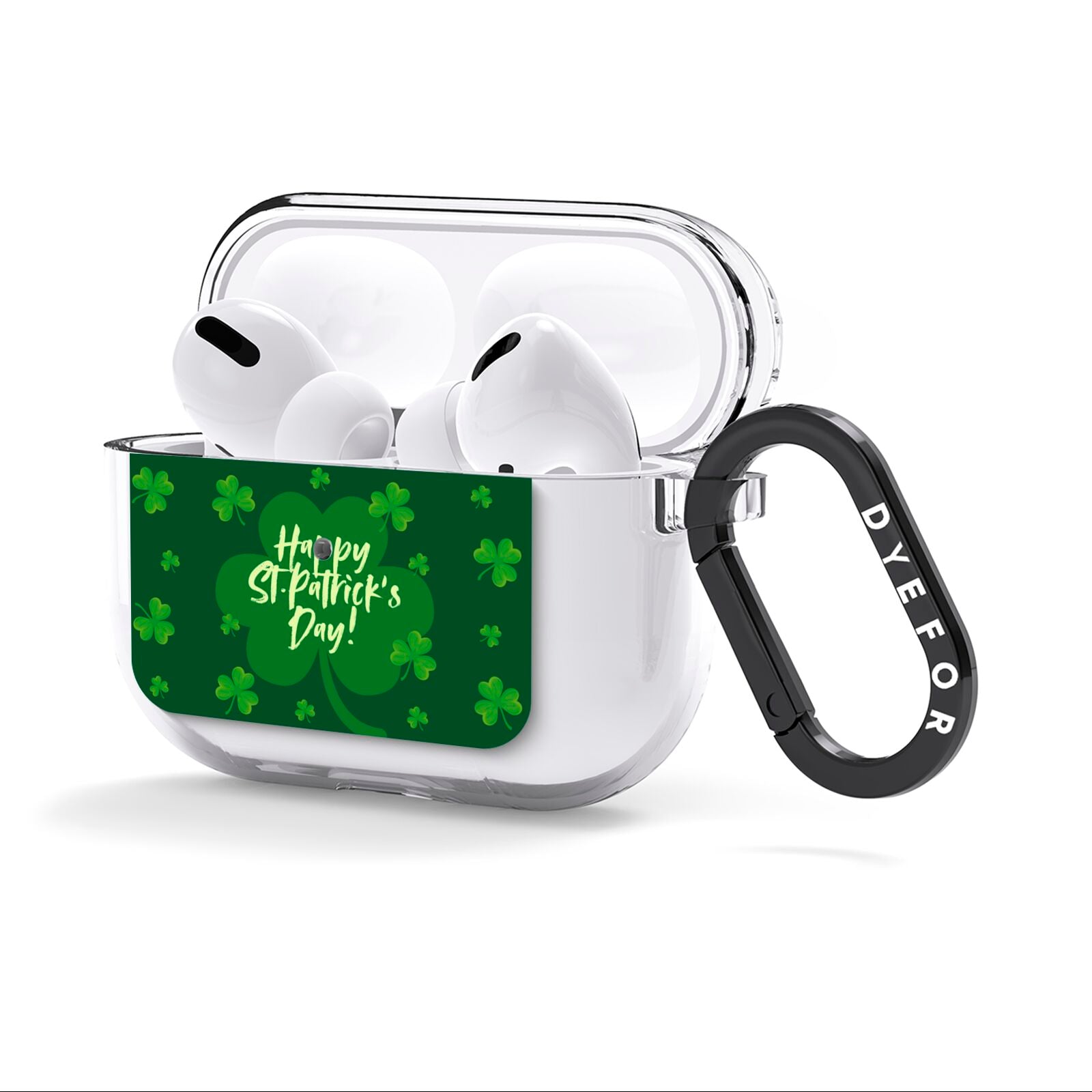 Happy St Patricks Day AirPods Clear Case 3rd Gen Side Image