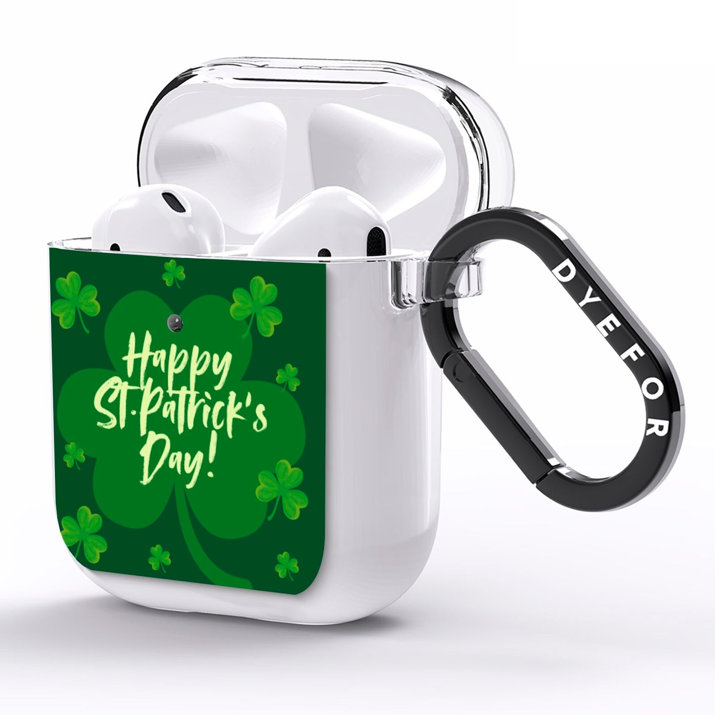 Happy St Patricks Day AirPods Clear Case Side Image