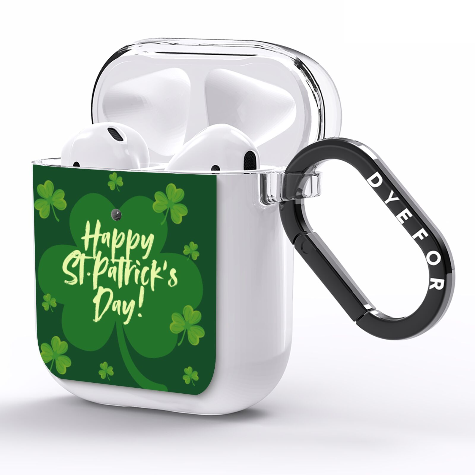 Happy St Patricks Day AirPods Clear Case Side Image