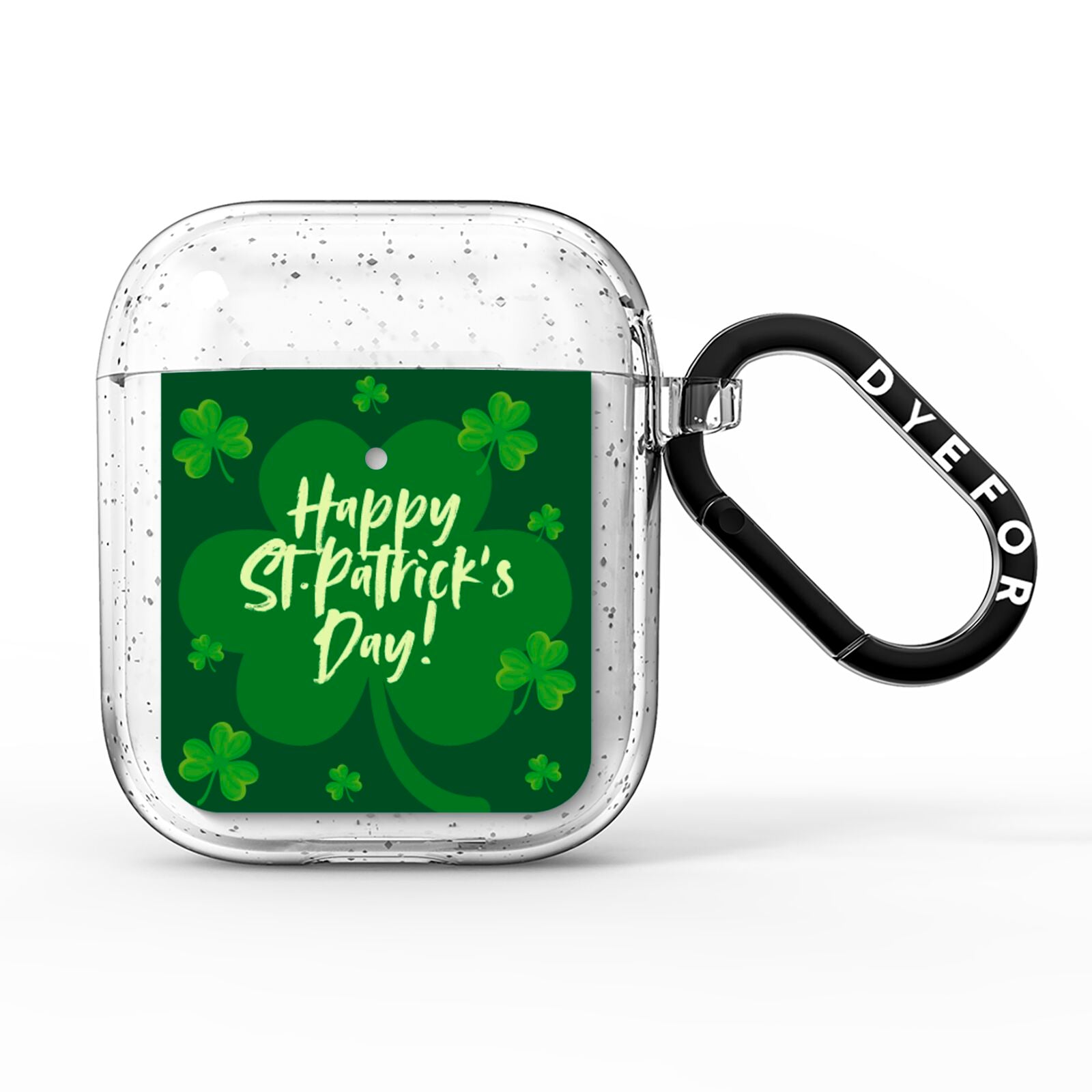 Happy St Patricks Day AirPods Glitter Case