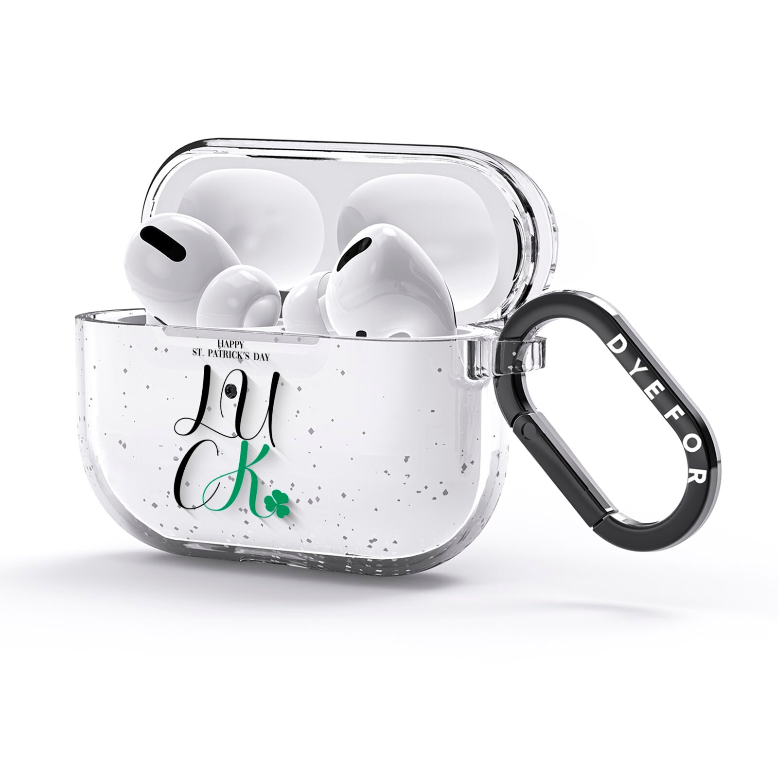 Happy St Patricks Day Luck AirPods Glitter Case 3rd Gen Side Image