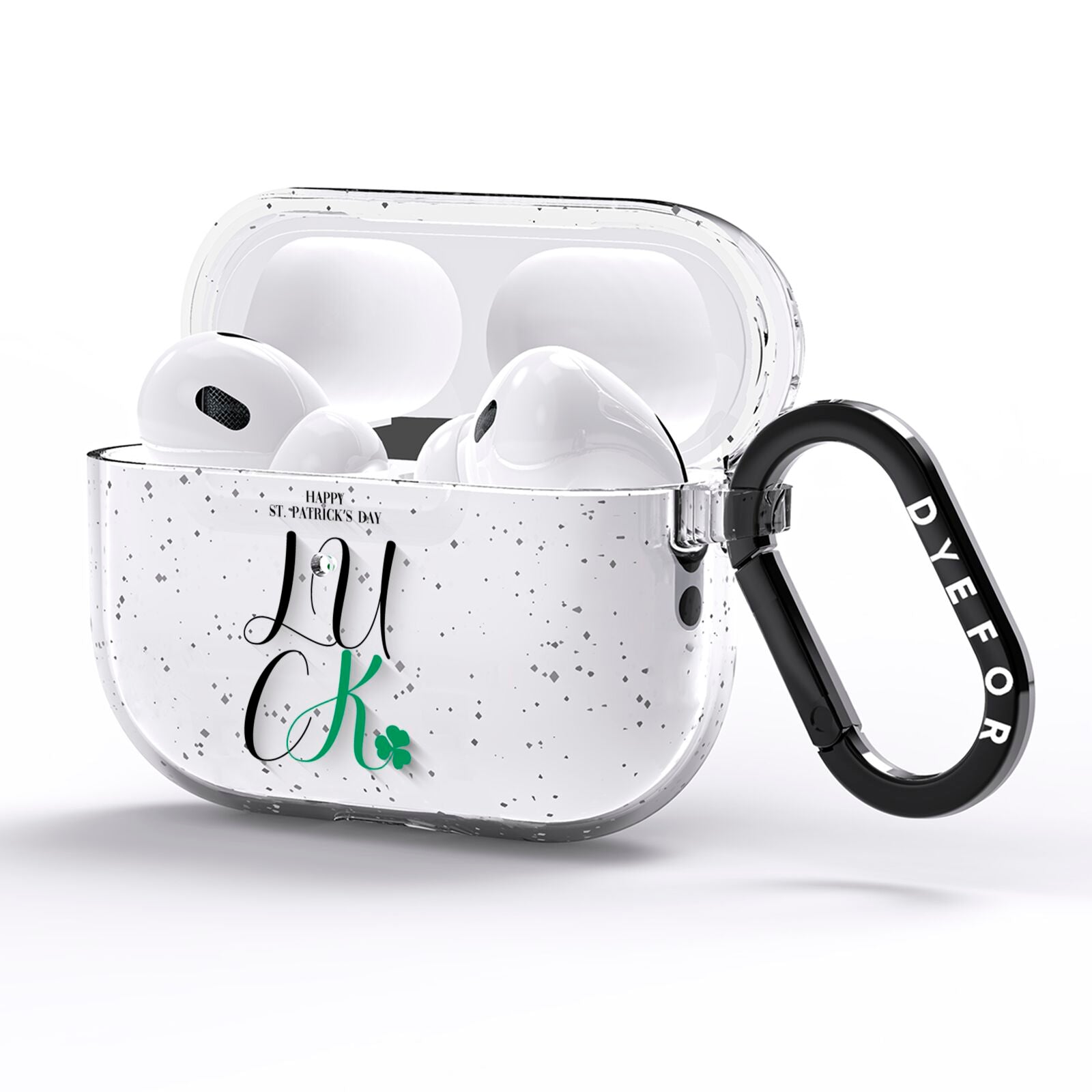 Happy St Patricks Day Luck AirPods Pro Glitter Case Side Image