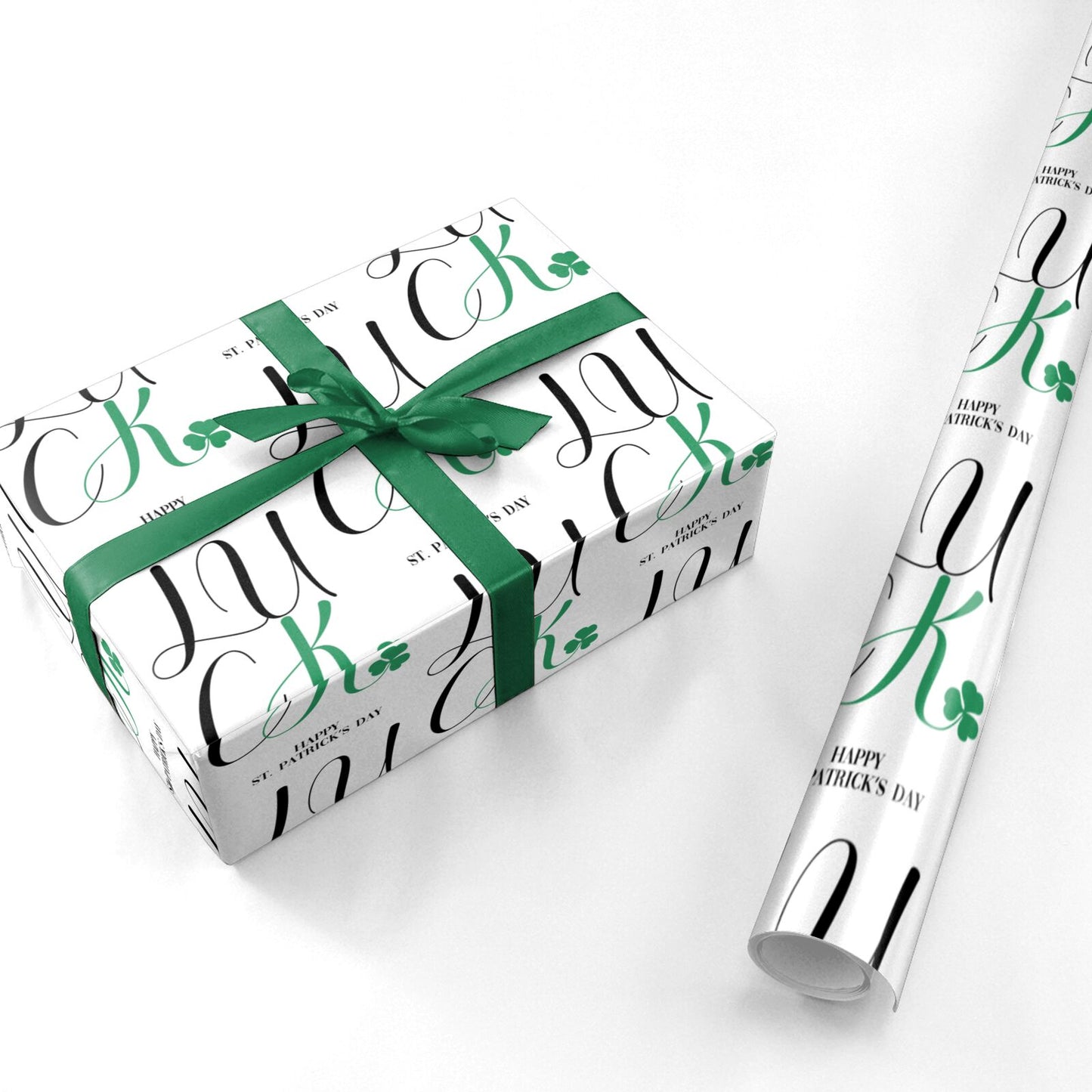 Happy St Patricks Day Luck Personalised Wrapping Paper