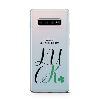 Happy St Patricks Day Luck Samsung Galaxy S10 Case