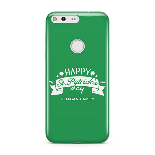 Happy St Patricks Day Personalised Google Pixel Case