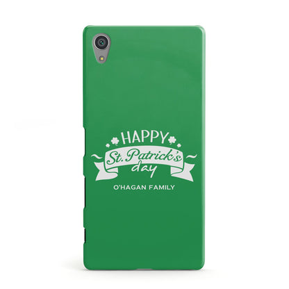 Happy St Patricks Day Personalised Sony Xperia Case