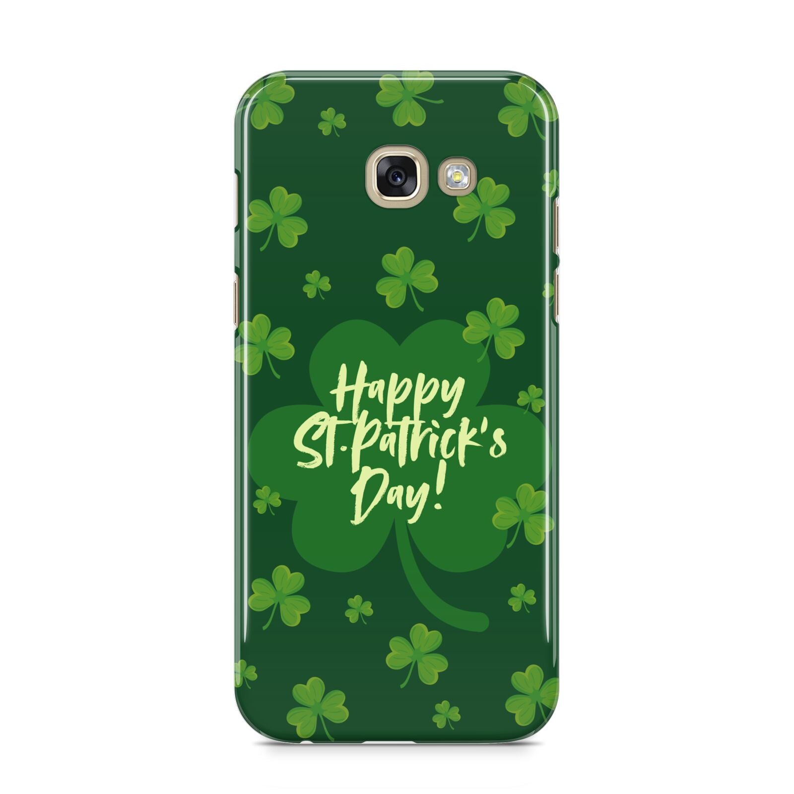 Happy St Patricks Day Samsung Galaxy A5 2017 Case on gold phone