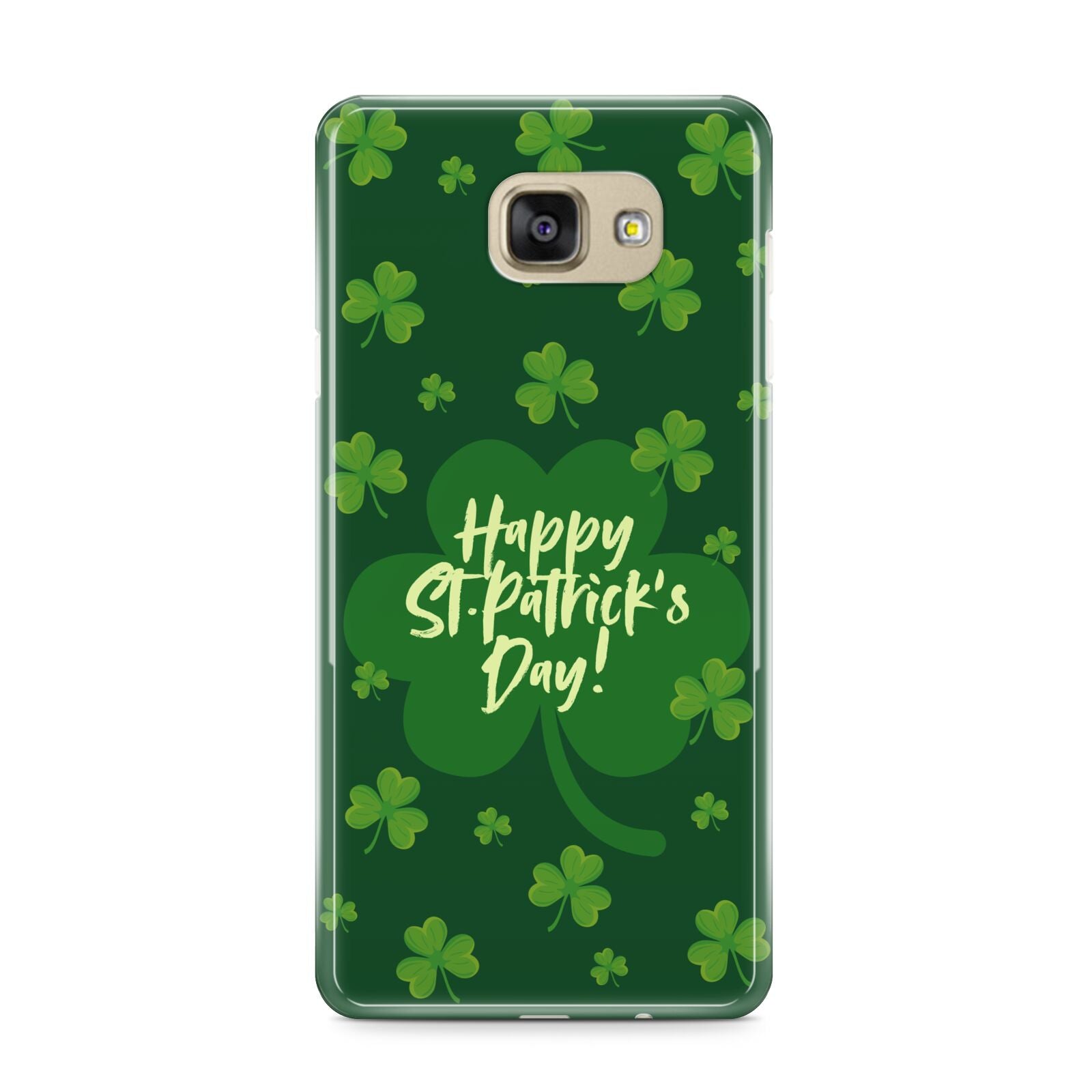 Happy St Patricks Day Samsung Galaxy A9 2016 Case on gold phone