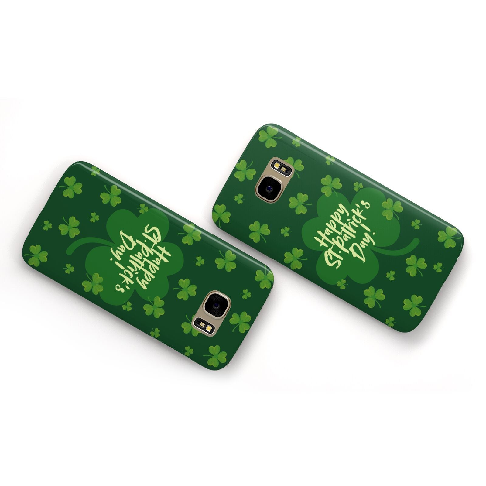 Happy St Patricks Day Samsung Galaxy Case Flat Overview