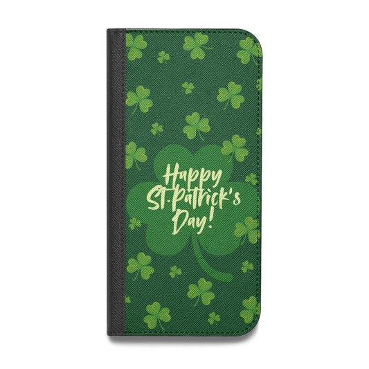 Happy St Patricks Day Vegan Leather Flip iPhone Case