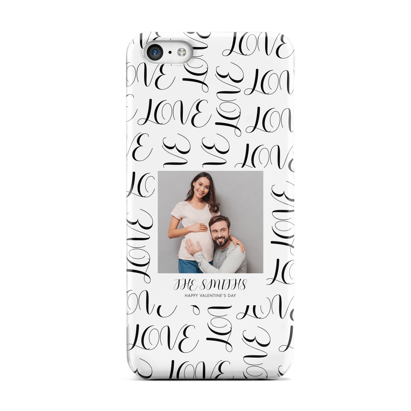 Happy Valentines Day Photo Upload Apple iPhone 5c Case